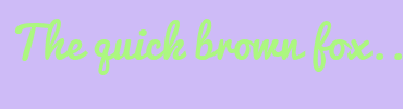 Image with Font Color ACF780 and Background Color CEBBF7
